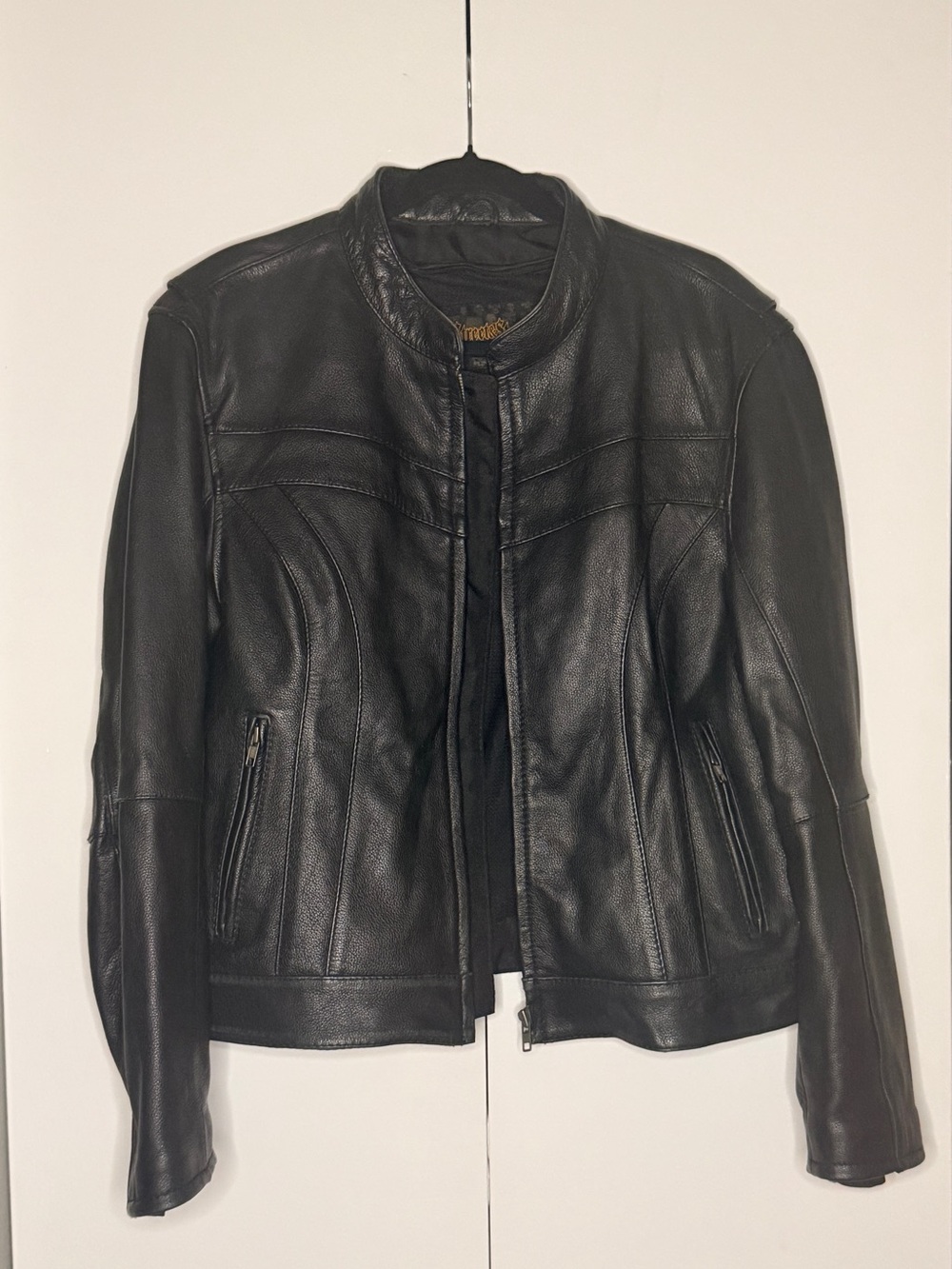 Street & Steel Black Leather Jacket with original liner